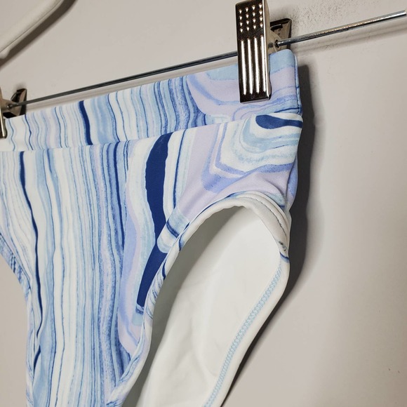 L*SPACE • Marble Blue White Frenchi Bitsy Bikini Bottom NEW Sz M - Picture 5 of 9